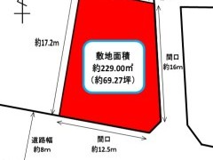 新着情報@中央区富屋町♪あららぎ売主♪広々約70坪♪南東角地で陽当たり良好♪売土地♪