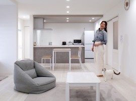 会話が弾む！アイランドキッチンが主役のLDK